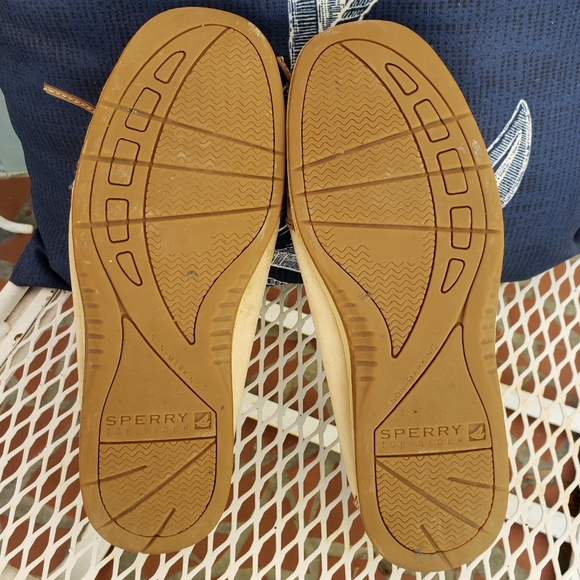 Blue Metallic Snakeskin Sperry Angelfish Loafers - Picture 7 of 8